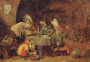 David Teniers Smokers and Drinkers France oil painting artist